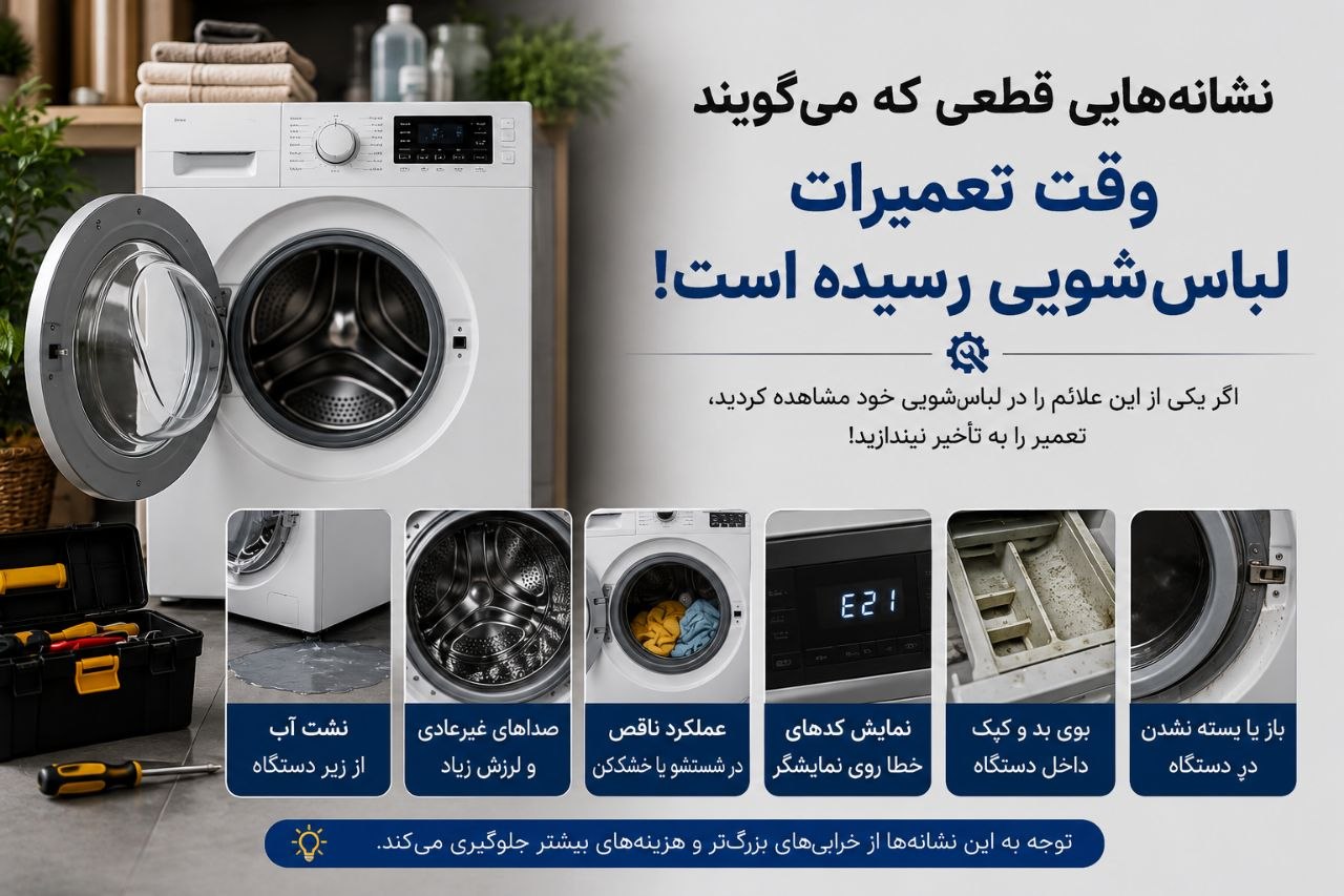 H2: چه زمانی واقعاً به تعمیرات لباس شویی نیاز داری؟