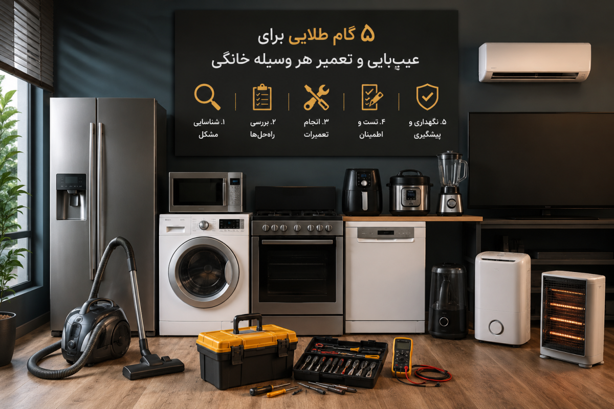 5 روش تعمیرات وسایل خانگی بدون هزینه اضافی
